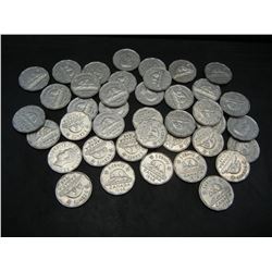 Lot of 1948 Canada Nickels, Mixed Dates