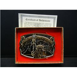 Liberty World Trade Ctr Belt bucket  with diamond