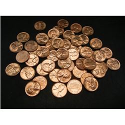 1963 and 1964 BU penny rolls