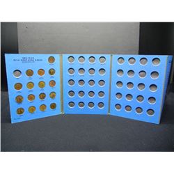 1955-1969 Mexico Cinco Centavo Book, (16) Coins