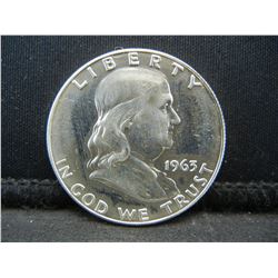 1963 Proof Franklin Half Dollar