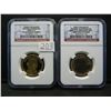 Image 1 : 2 PR/UNC Dollar coins by NGC
