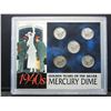 Image 2 : (5) WWII Mercury Dimes