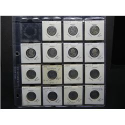 (15) Jefferson Nickels Proof, Mixed Dates