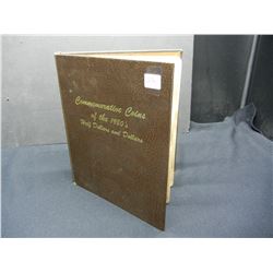 DANSCO 1980s Commem book with 4 Commem Halves