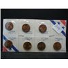 Image 1 : 1982 (7) VARIETY Coin cent set