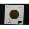 Image 3 : 1867 2 cent piece