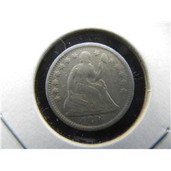 1857 Seated Half Dime.