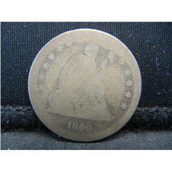 1860 Seated Quarter