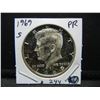 Image 3 : 1969  S Silver Proof Half