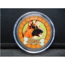 2016 German Shepard half dollar