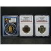 Image 1 : 3 Pres Dollars. Proof/UNC Graded By NGC and PCGS