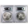 Image 2 : TWO 2014 AMERICAN SILVER EAGLES