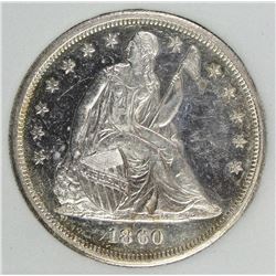 1860-O SEATED HALF DOLLAR