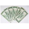 Image 2 : SEVEN U.S. $5.00 NOTES: