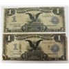 Image 1 : TWO 1899 "BLACK EAGLE" SILVER CERTIFICATES