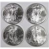 Image 1 : FOUR 2001 AMERICAN SILVER EAGLES
