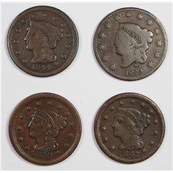 FOUR LARGE CENTS: