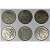 Image 1 : GROUP LOT OF PEACE SILVER DOLLARS