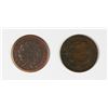 Image 2 : (2) HALF CENTS