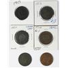 Image 1 : GROUP OF CIRCULATED LARGE CENTS