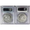 Image 2 : (2) BURNISHED AMERICAN SILVER EAGLES