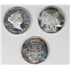 Image 1 : (2) DIFFERENT 2019 CHRISTMAS SILVER ROUNDS