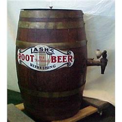  Lash's Root Beer Barrel  Dispenser