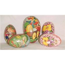 5 cardboard egg candy container