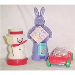 3 candy containers
