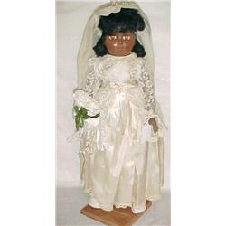 21 black rubber horseman bride doll
