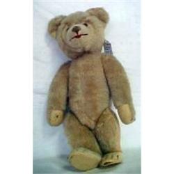 16 Yellow Mohair Bear Vintage Jointed