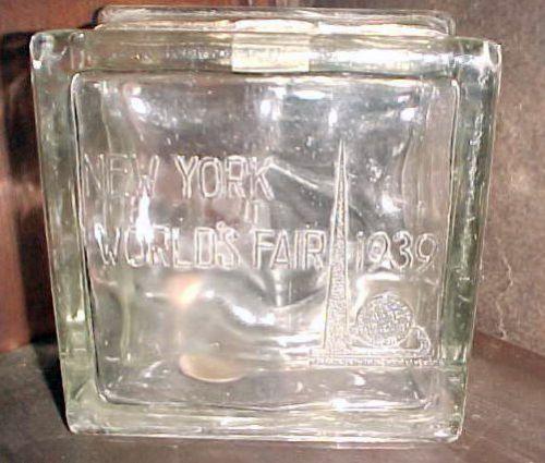 1939 WORLDS FAIR GLASS BANK