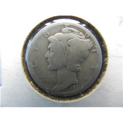 1931 S Mercury Dime