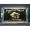 Image 1 : CLAD (GOLD-BUFFALO/100 MILLS), PROOF, Clad