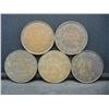Image 1 : (5)-CANADIAN ONE CENTS, (1909-1913)