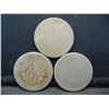 Image 2 : Three Liberty Nickels 1883 1890 1893