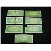 Image 8 : 7 One Dollar Silver Certificates