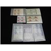 Image 1 : 7 Vintage Unused Plate Block Stamps