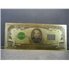 Image 1 : 1928 $1,000 Gold Certificate 24K Gold Foil Note NOT LEGAL TENDER