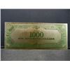 Image 2 : 1928 $1,000 Gold Certificate 24K Gold Foil Note NOT LEGAL TENDER