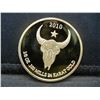 Image 2 : 2010 1/2Oz 100 Mills 24 Karat Gold Red Cloud Collector Round Clad