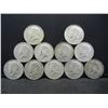 Image 1 : (11)  Mixed Date 40% Silver Kennedy Half Dollars- Some High Grades!
