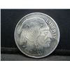 Image 1 : Buffalo Style One Ounce .999 Fine Silver Round