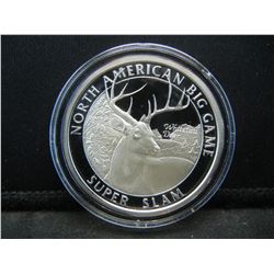 .999 Fine Silver One Ounce Round - North America Big Game "Super Slam"
