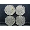 Image 1 : 1935, (3) 1937 Buffalo Nickels