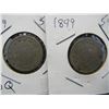 Image 2 : (2) 1899 V Nickels