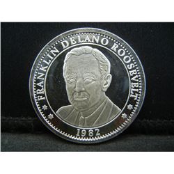FDR 1 ounce 999 Silver. Proof Cameo