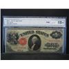 Image 1 : 1917 Treasury Note Red Seal. Fine 15 by CGA
