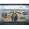 Image 2 : 1917 Treasury Note Red Seal. Fine 15 by CGA